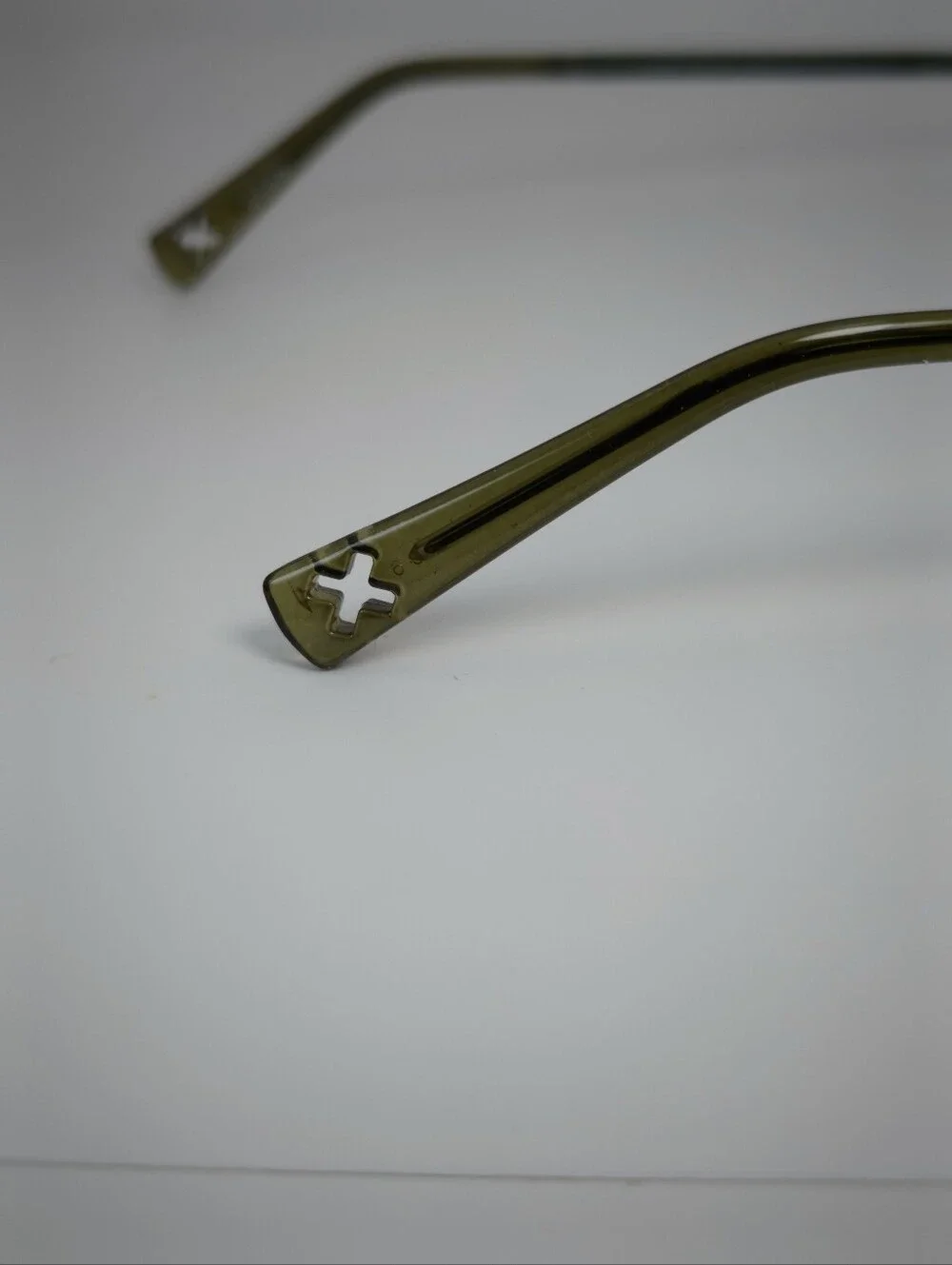 Flexon X Games Youth. Semi-Rimless Eyeglass Frames in Black Green Cyclops